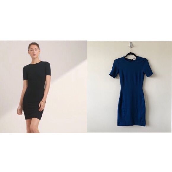 Aritiza "Wilfred" Mignonne Estate Blue Bodycon Mini Dress - Picture 2 of 7